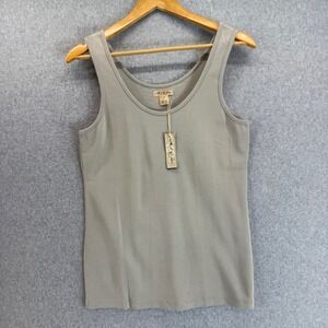 Mod-O-Doc Gray Scoop Neck Tank‎ Top Casual Sleeveless Everyday Size 3 L XL NWT